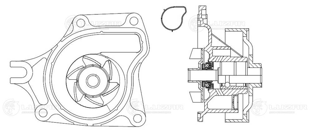 LUZAR LWP 2503 - Водяной насос - помпа