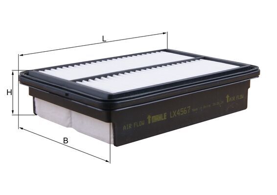 MAHLE LX 4567 - Воздушный фильтр