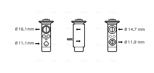 AVA QUALITY COOLING MS1112 - Расширительный клапан кондиционера