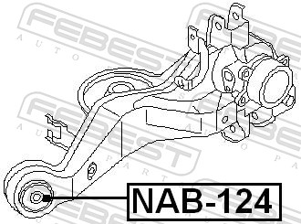 FEBEST NAB-124 - Сайлентблок