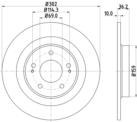 NISSHINBO ND3045K - Тормозные диски