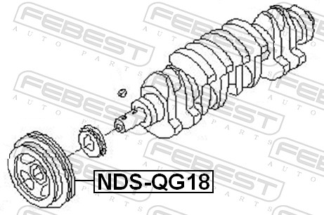 FEBEST NDS-QG18 - Шкив коленвала