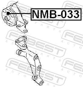 FEBEST NMB-033 - Подушка двигателя
