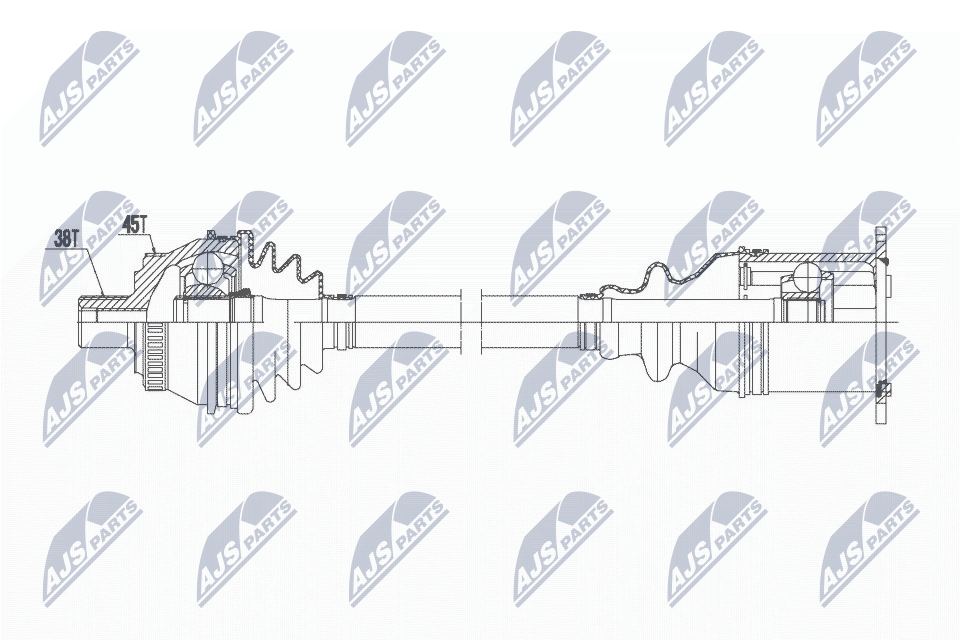 Приводной вал (полуось)
