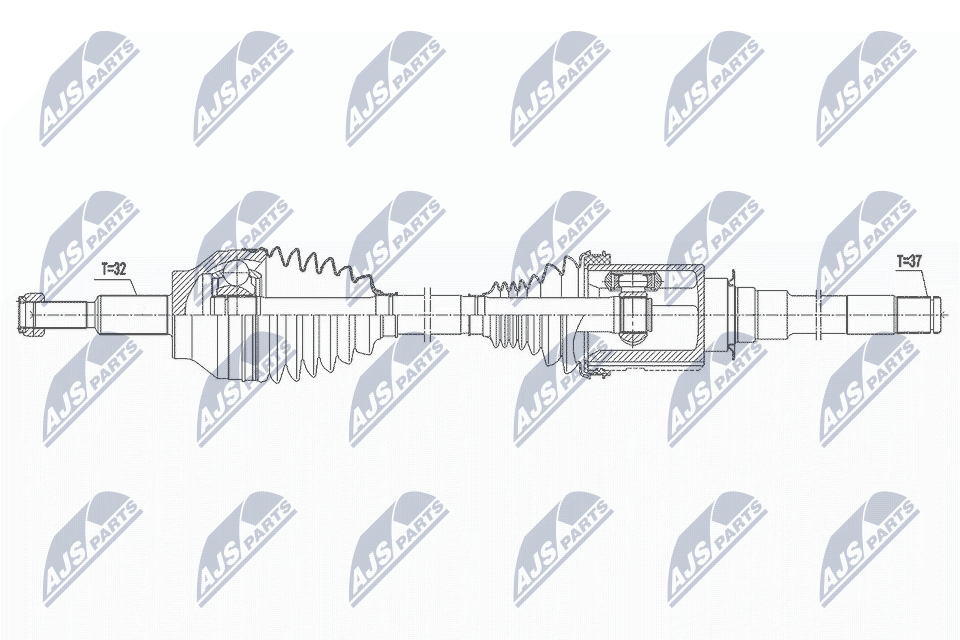 Приводной вал (полуось)