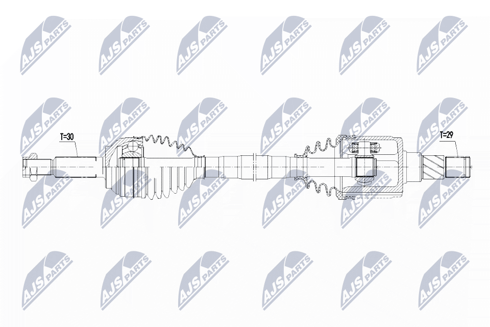Приводной вал (полуось)