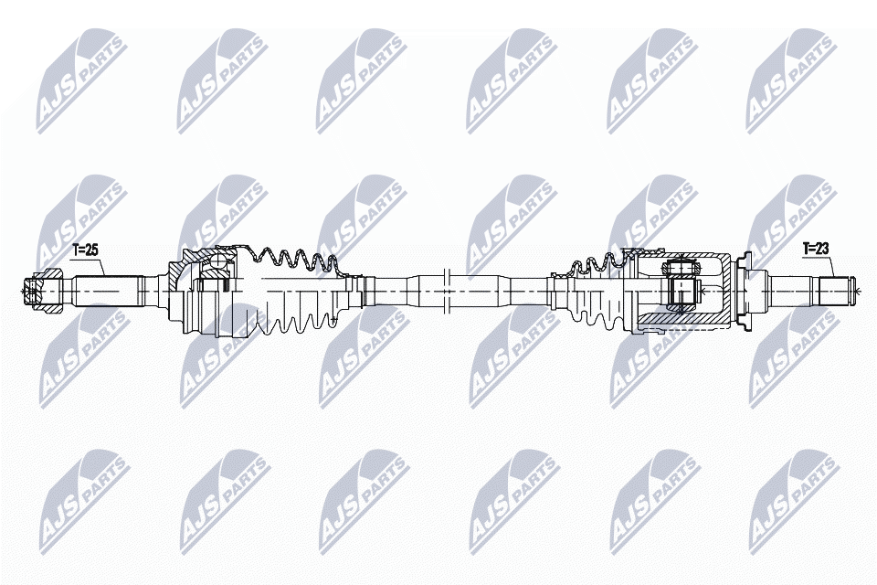 Приводной вал (полуось)