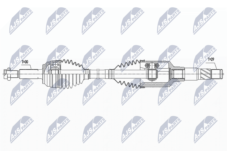 Приводной вал (полуось)