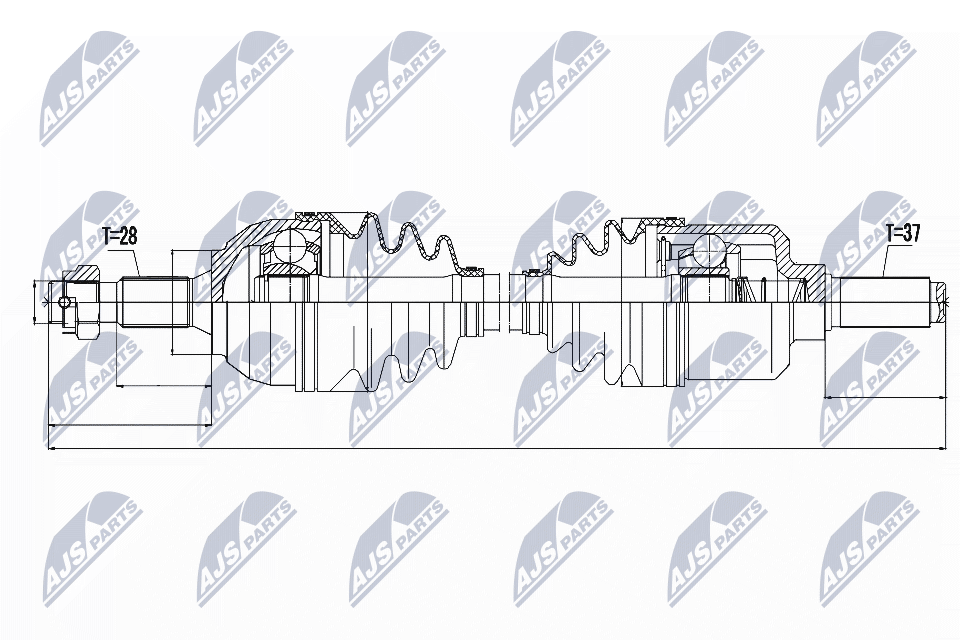 Приводной вал (полуось)