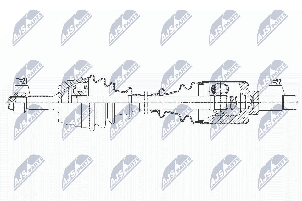 Приводной вал (полуось)
