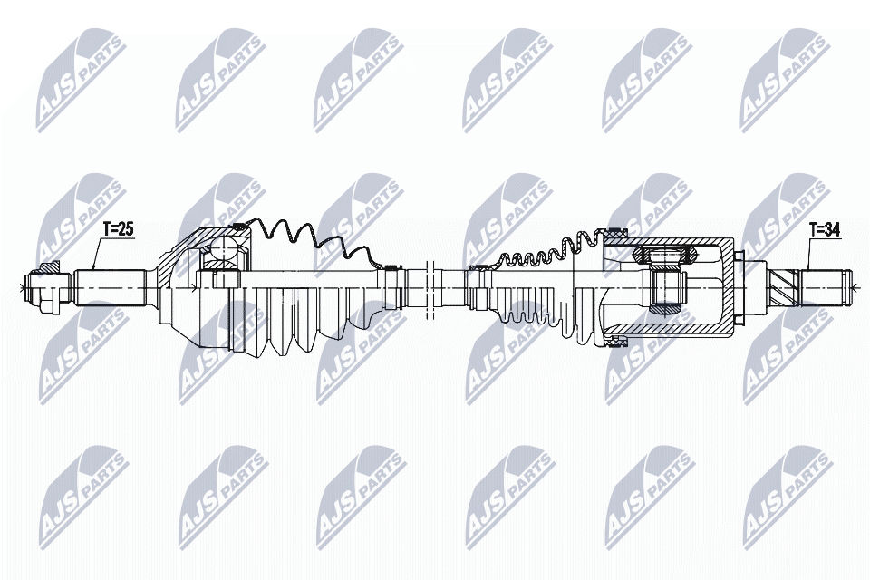 Приводной вал (полуось)