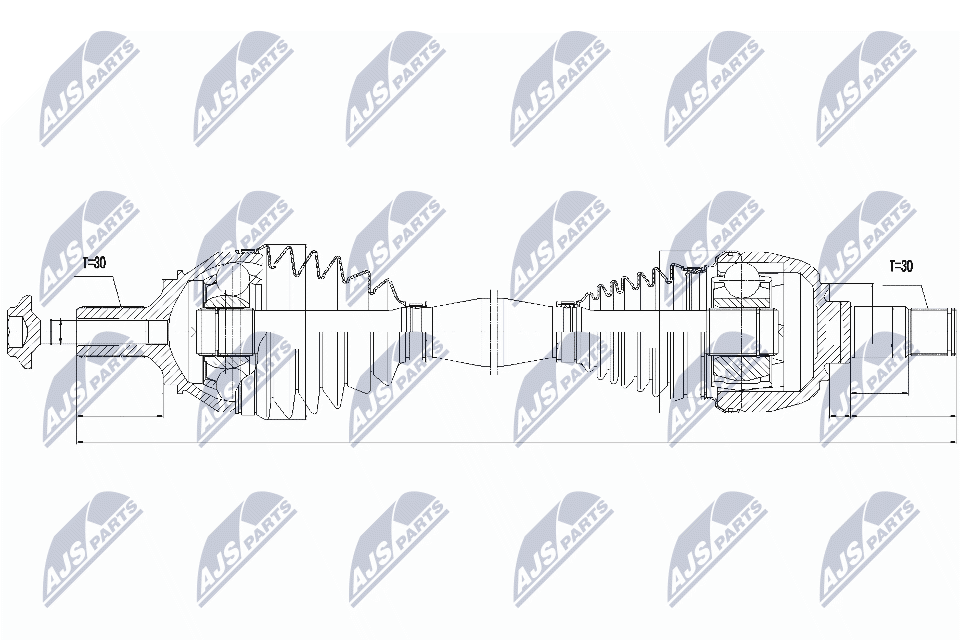 Приводной вал (полуось)