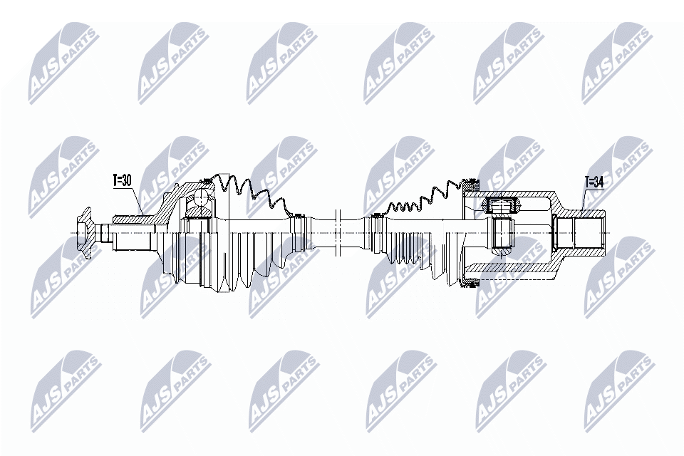 Приводной вал (полуось)