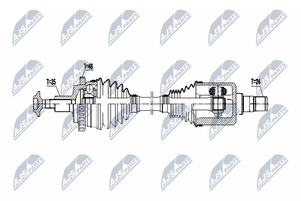 Приводной вал (полуось)