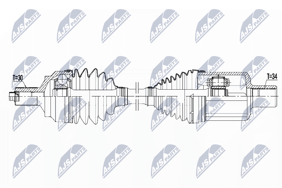 Приводной вал (полуось)