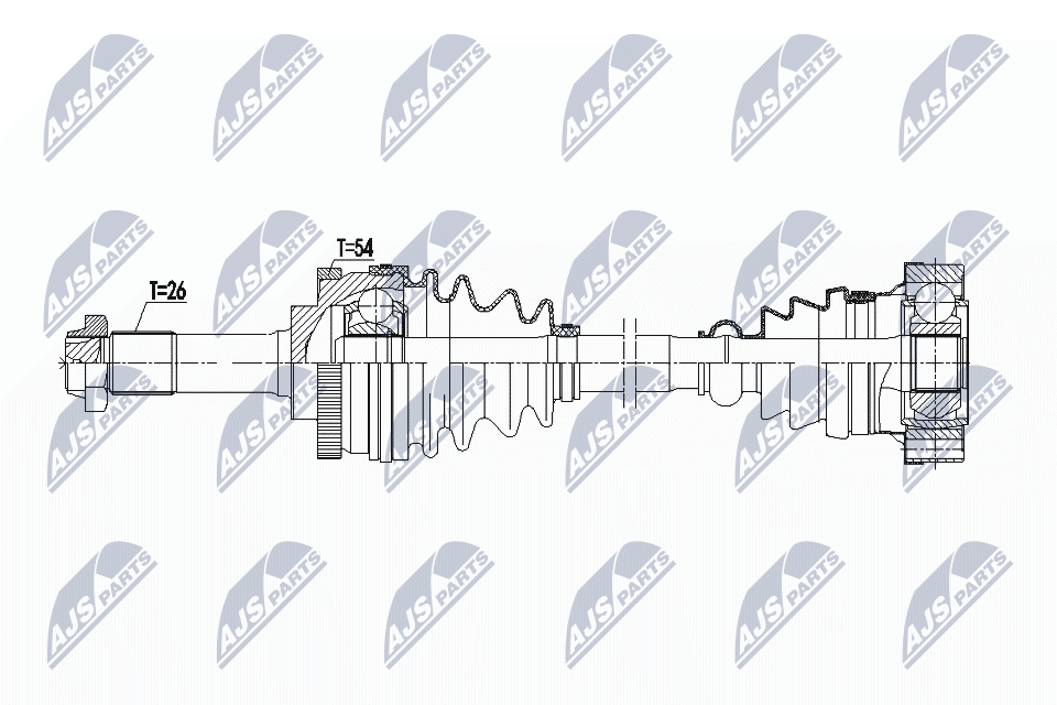 Приводной вал (полуось)