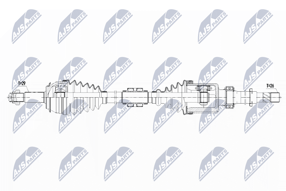 Приводной вал (полуось)