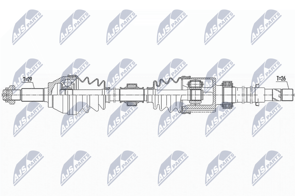 Приводной вал (полуось)