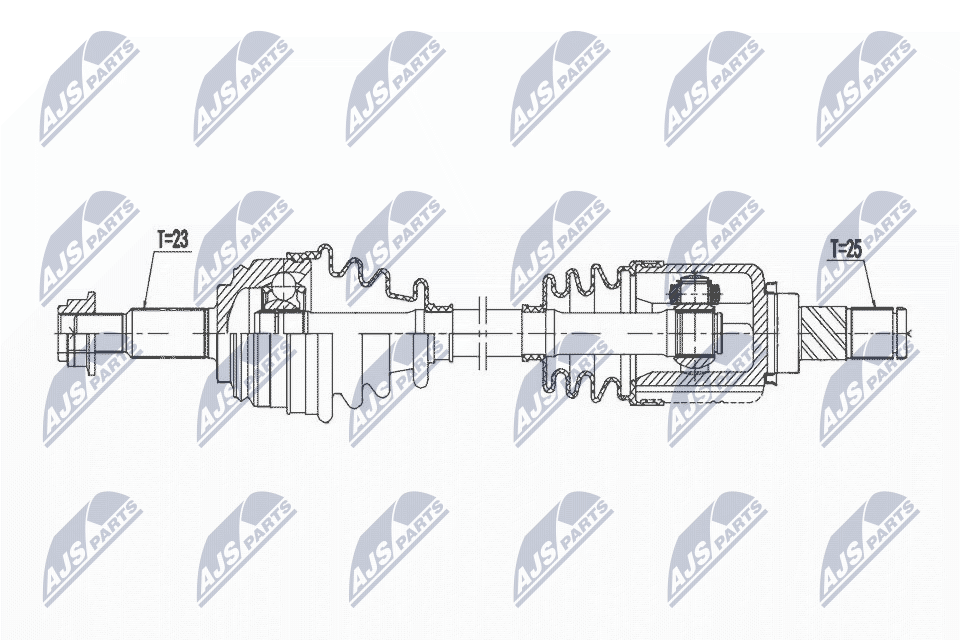Приводной вал (полуось)
