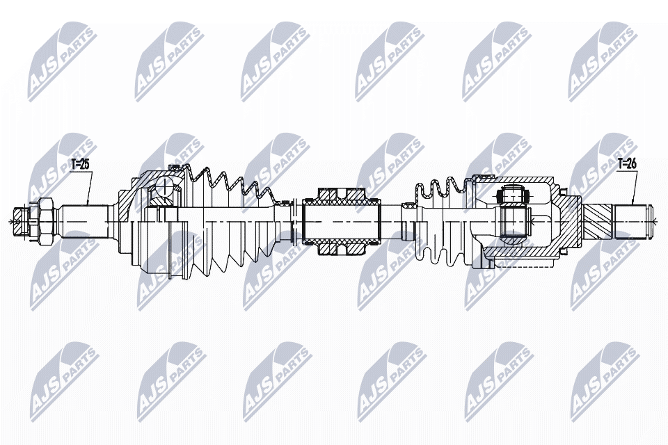 Приводной вал (полуось)