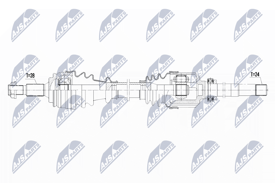 Приводной вал (полуось)