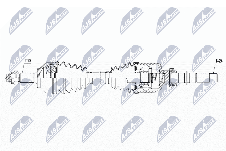Приводной вал (полуось)
