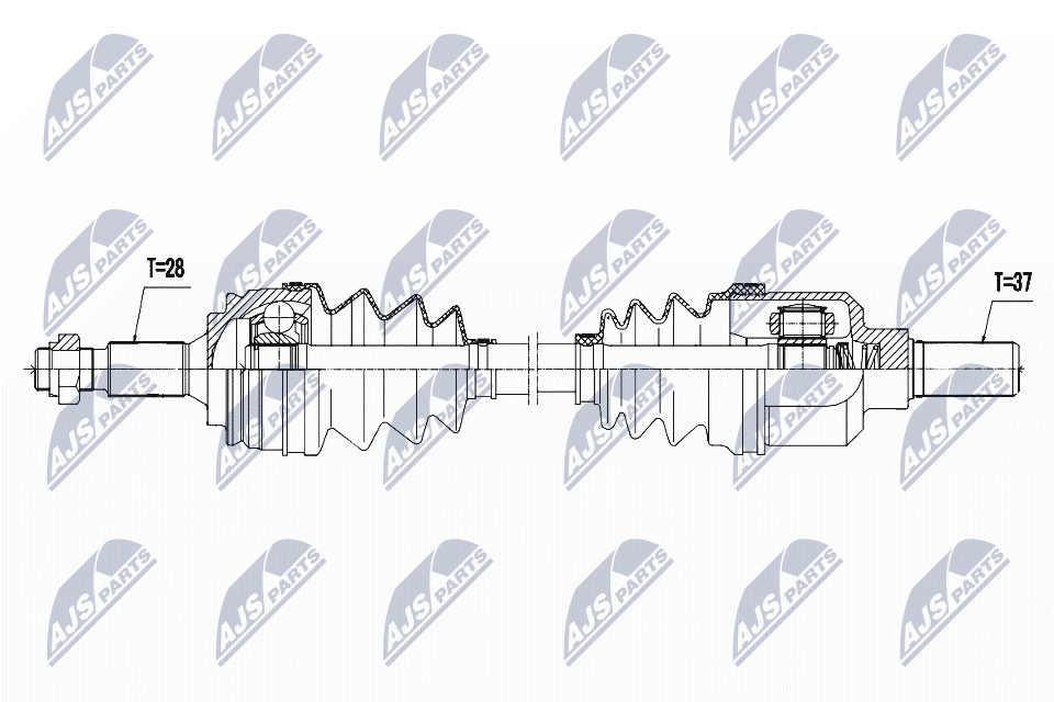 Приводной вал (полуось)