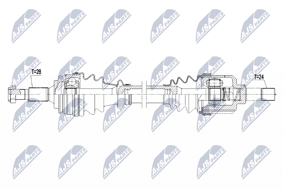 Приводной вал (полуось)