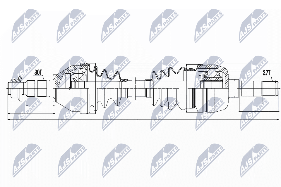 Приводной вал (полуось)