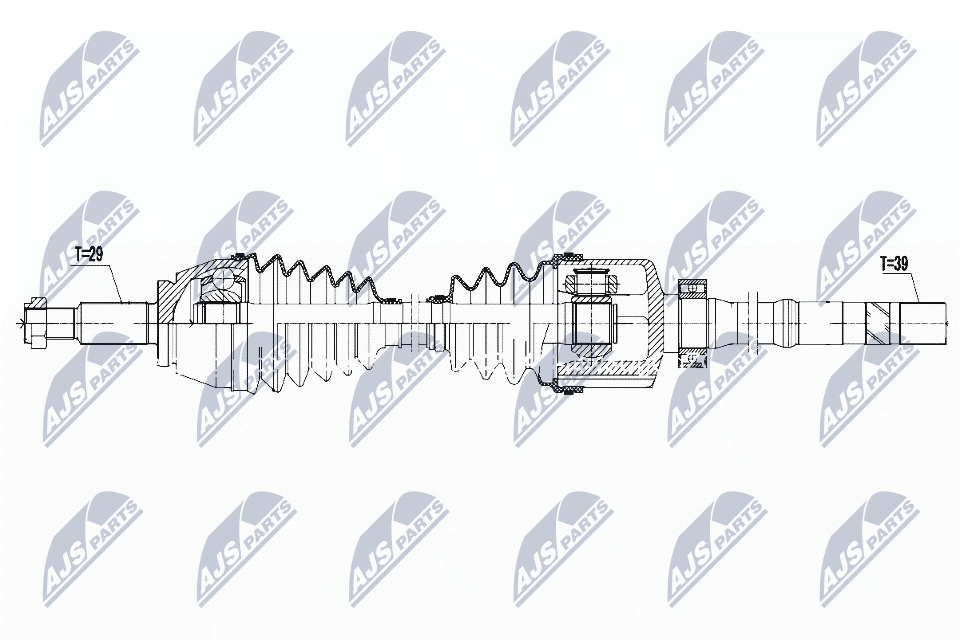 Приводной вал (полуось)