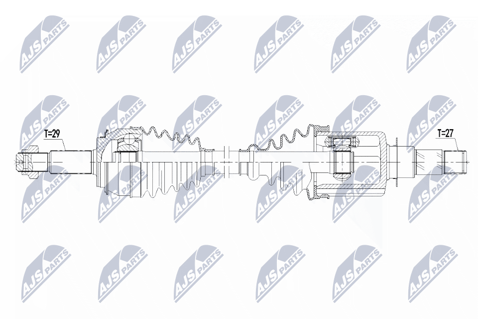 Приводной вал (полуось)