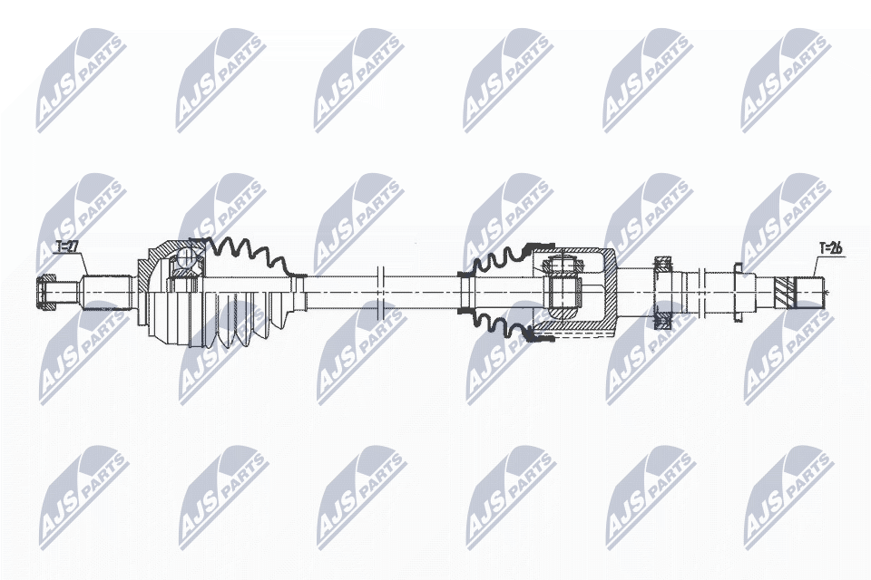 Приводной вал (полуось)