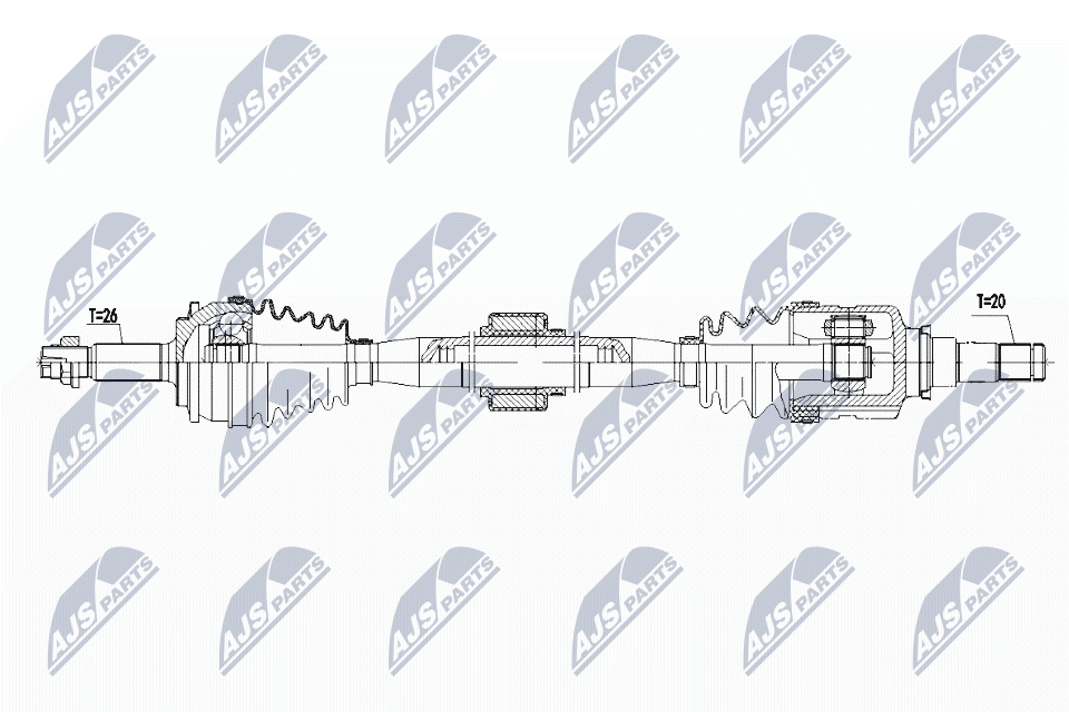 Приводной вал (полуось)
