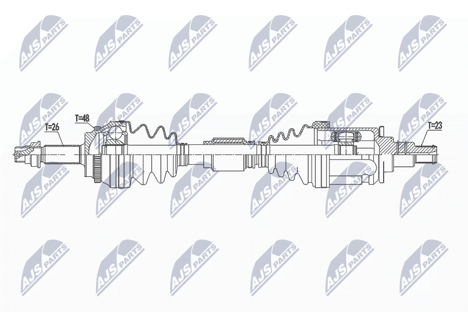 Приводной вал (полуось)