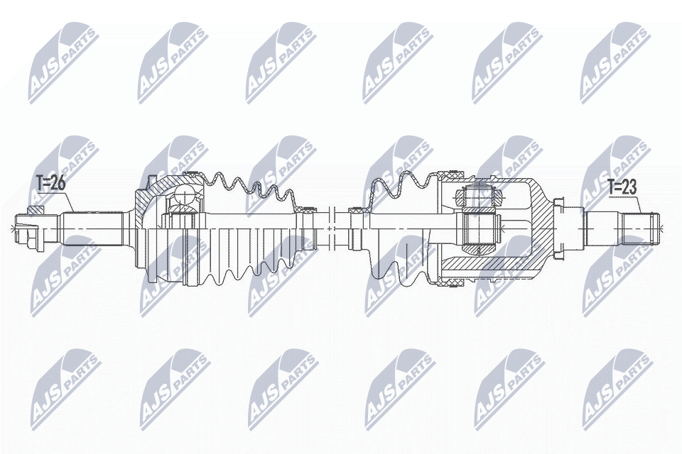Приводной вал (полуось)