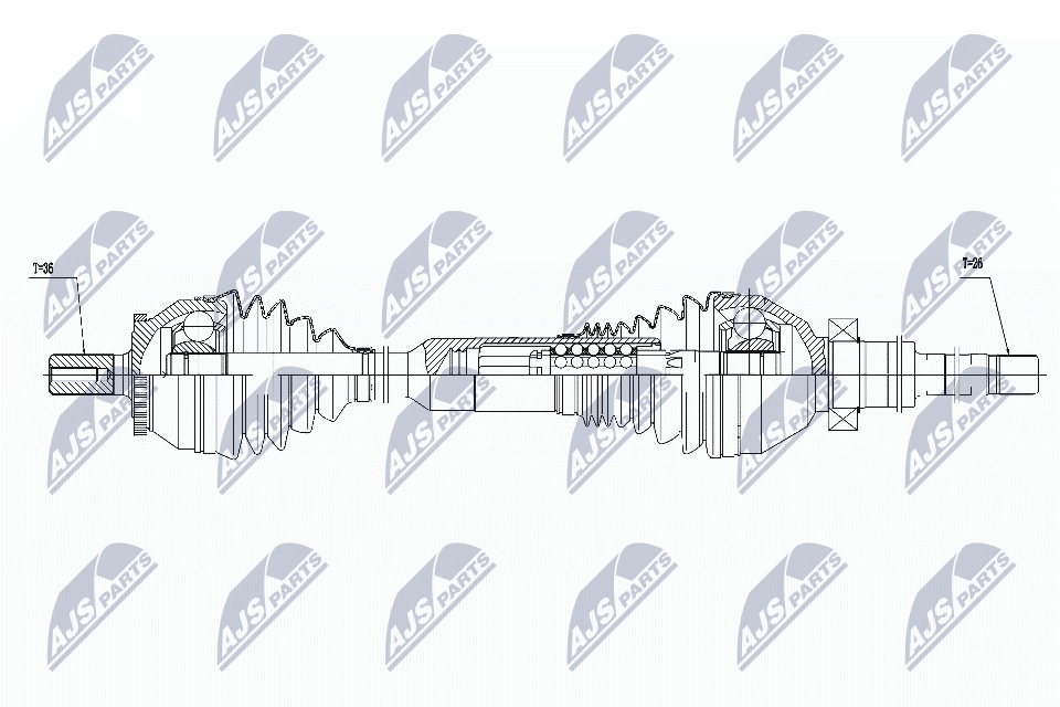 Приводной вал (полуось)