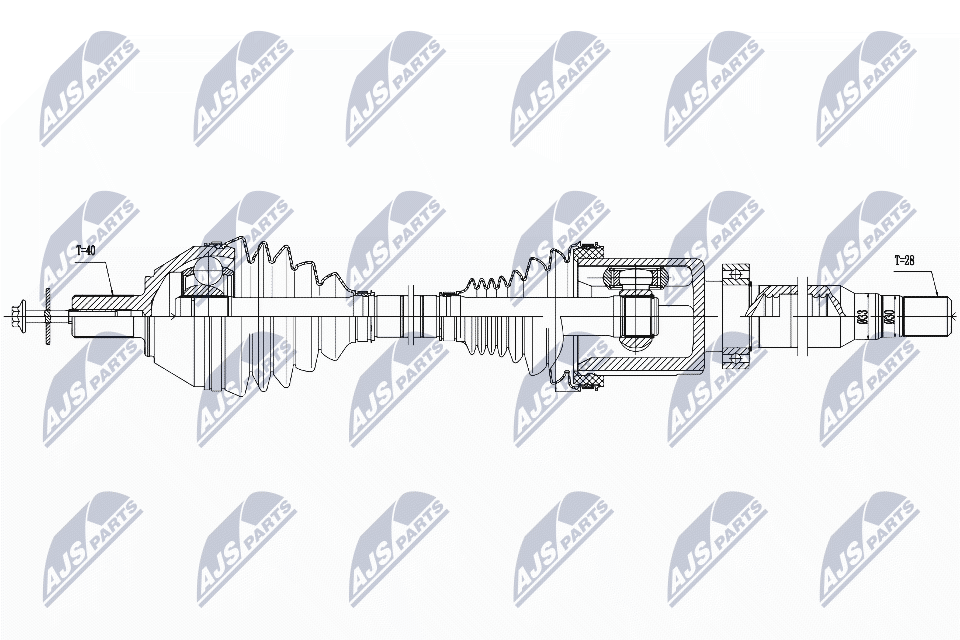 Приводной вал (полуось)