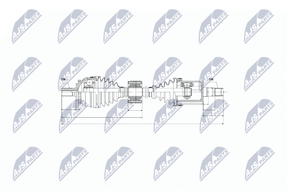 Приводной вал (полуось)