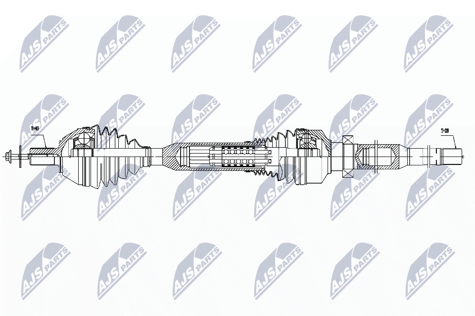 Приводной вал (полуось)