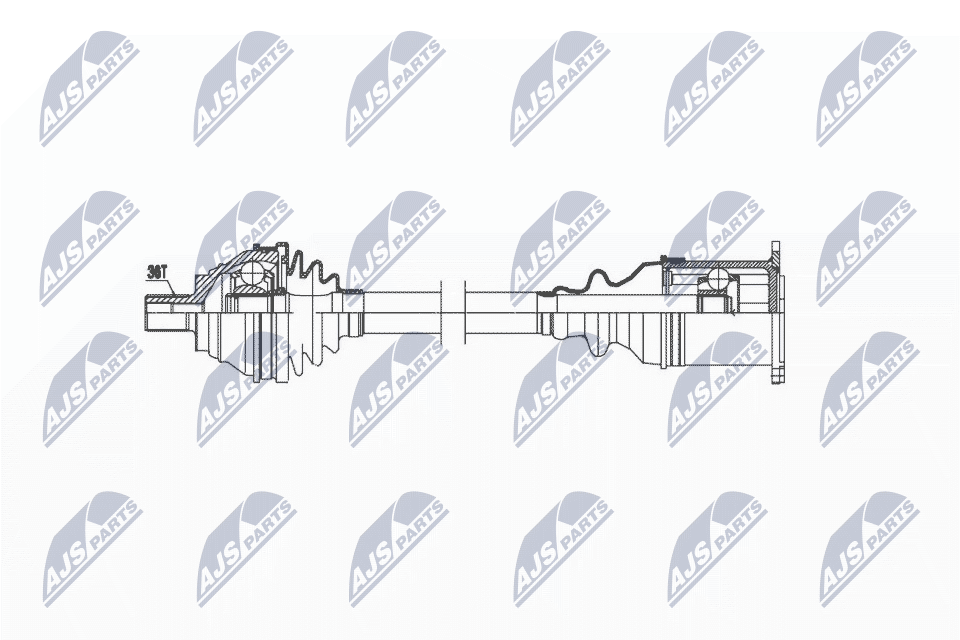 Приводной вал (полуось)