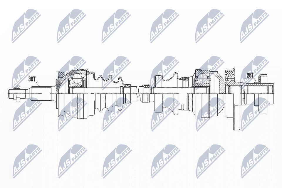 Приводной вал (полуось)