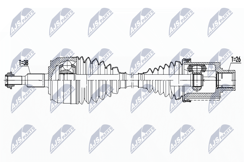 Приводной вал (полуось)