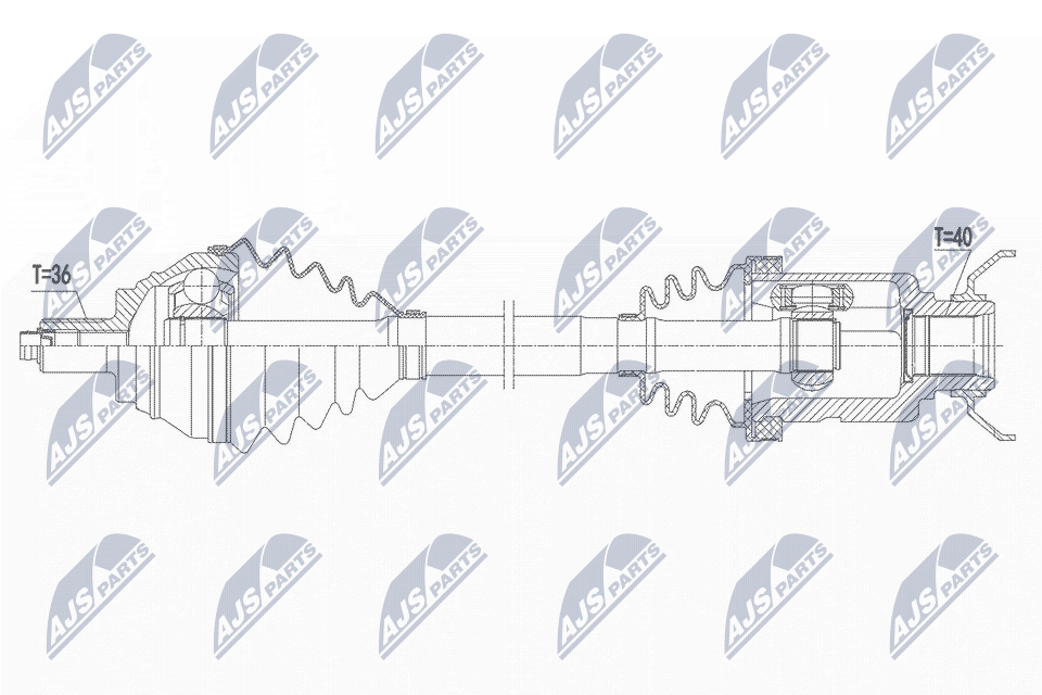 Приводной вал (полуось)