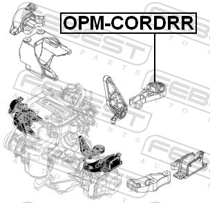FEBEST OPM-CORDRR - Подушка двигателя