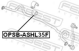 FEBEST OPSB-ASHL35F - Втулки стабилизатора