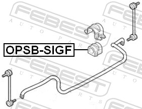 FEBEST OPSB-SIGF - Втулки стабилизатора