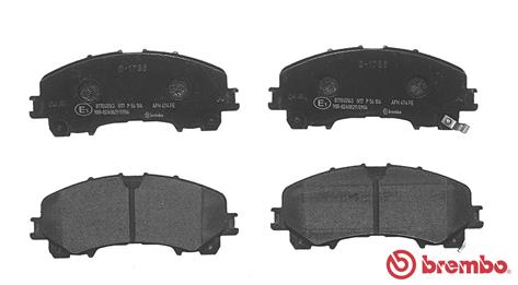 BREMBO P 56 106 - Комплект тормозных колодок, дисковый тормоз PRIME LINE