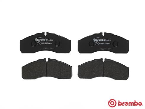 BREMBO P A6 022 - Комплект тормозных колодок, дисковый тормоз PRIME LINE