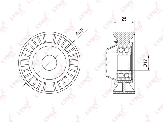 Натяжной ролик