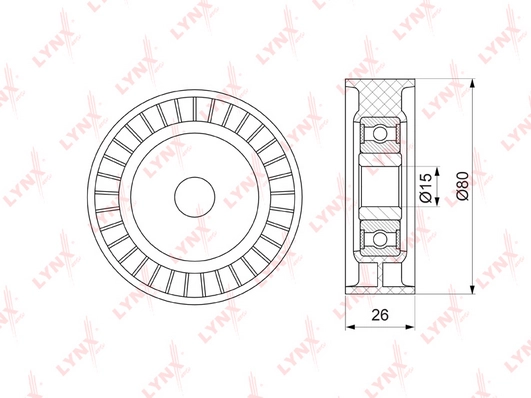 LYNXAUTO PB-5340 - Натяжной ролик